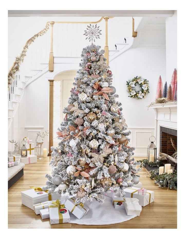 Luxe Christmas White Fur Tree Skirt