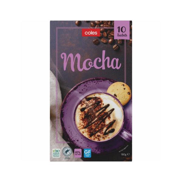 COLES COFFEE MOCHA 180GRAM