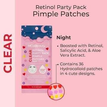 MCoBeauty Clear Retinol Party Pimple Patches Night 36 pack