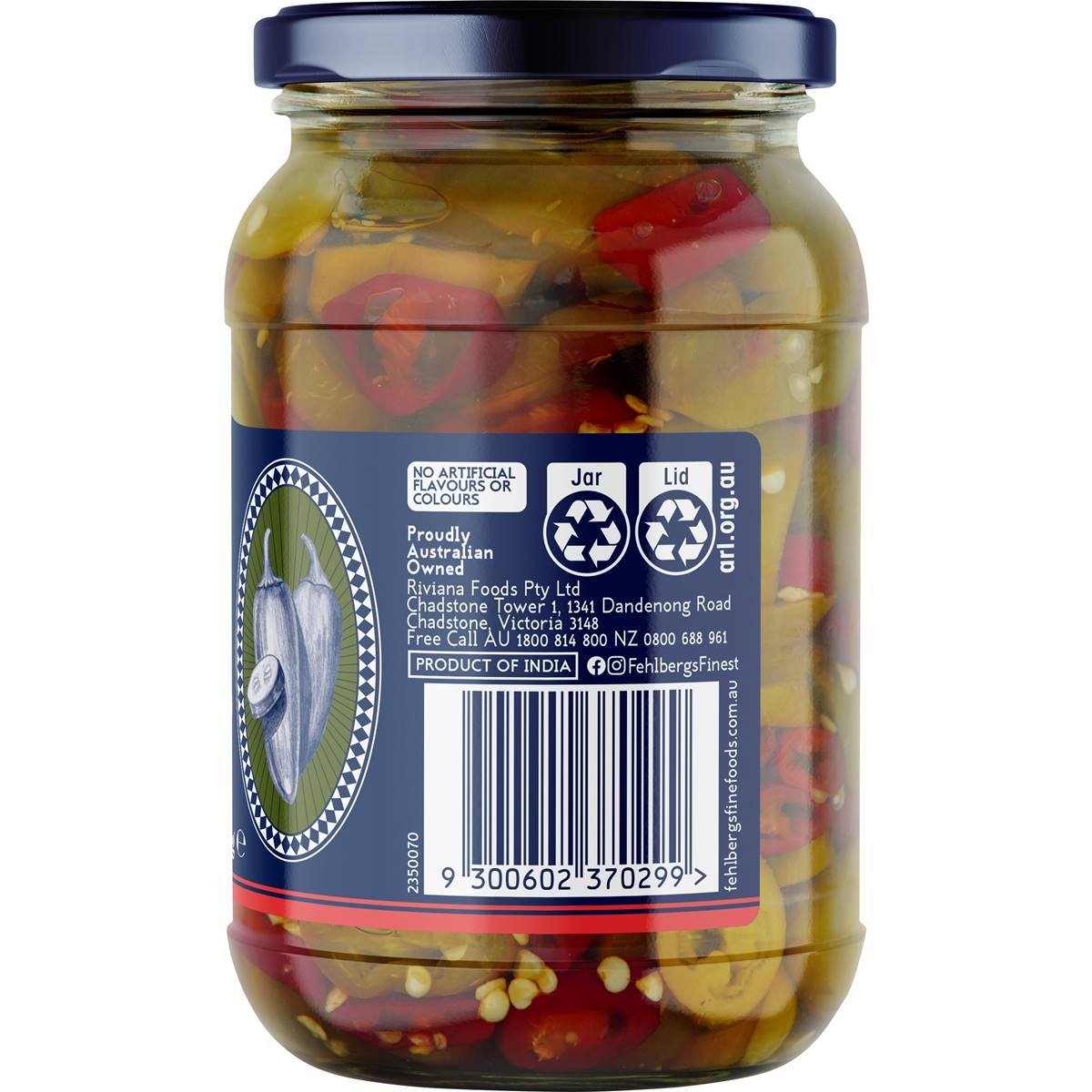 Fehlbergs Jalapenos & Chilli Mix 470g