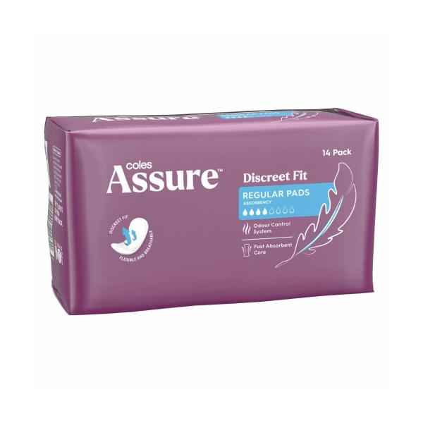 Assure Incontinence Pads Regular