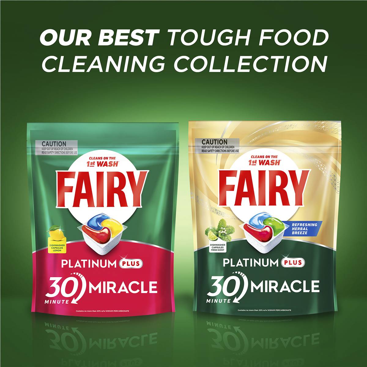 Fairy Platinum Plus Fresh Dishwashing Tablets 70 pack