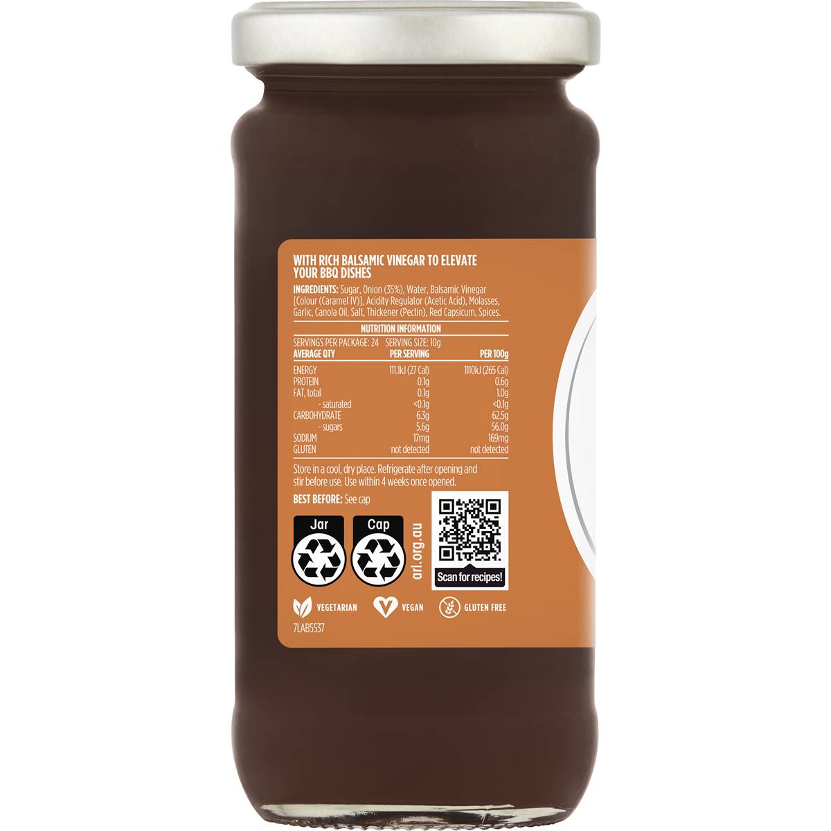 Baxter's Caramelised Onion Relish 240g