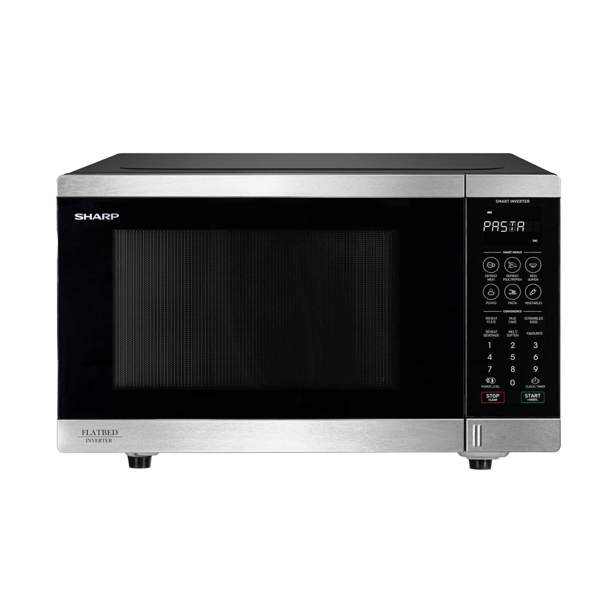 Sharp SM327FHS 32L 1200W Flatbed Microwave (Stainless Steel)