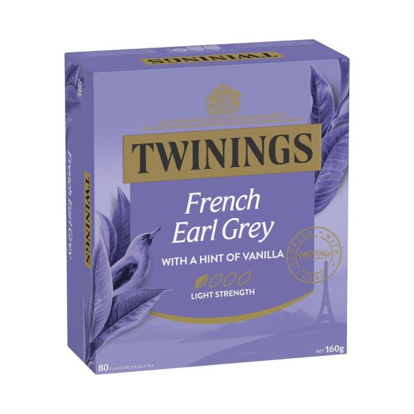 TWININGS FRENCH EARL GREY TEA BAGS 80 PACK