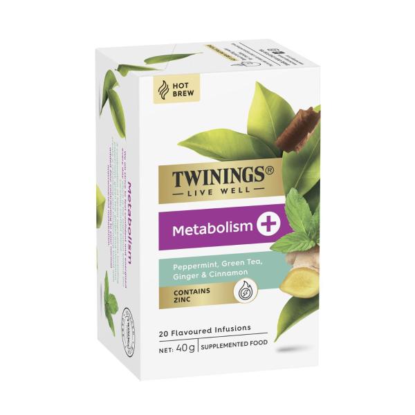 TWININGS LIVE WELL METABOLISM + ZINC BLEND 20PACK