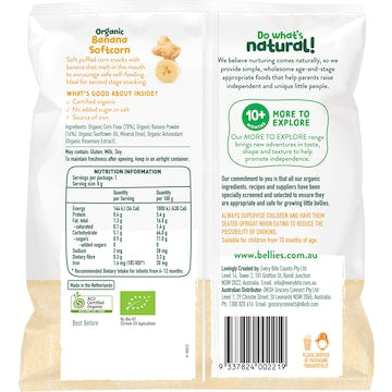 Little Bellies Organic Banana Softcorn 8g
