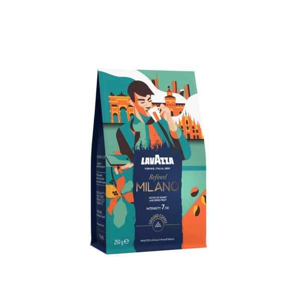 LAVAZZA TALES OF ITALY REFINED MILANO GROUND COFFEE 250G