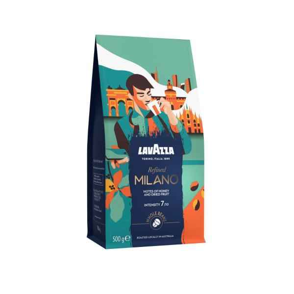 LAVAZZA TALES OF ITALY REFINED MILANO COFFEE BEANS 500G