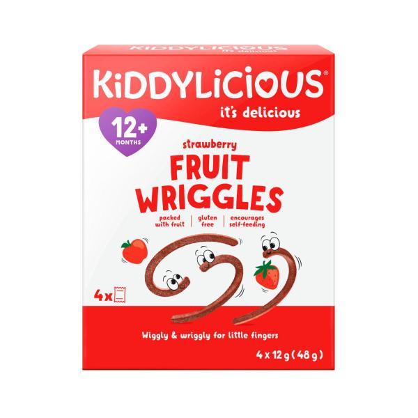 KIDDYLICIOUS STRAWBERRY WRIGGLES MULTIPACK 48G