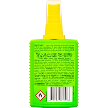 Bushman Plus 20% Deet Insect Repellent Pump Spray 100mL