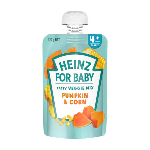 Pumpkin & Corn Baby Food Pouch 4+ Months