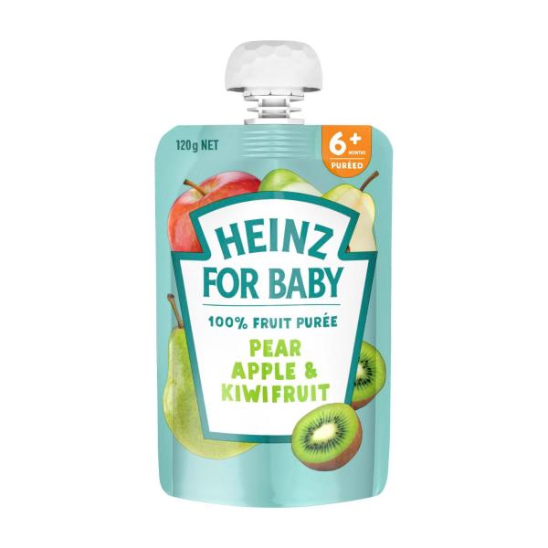 Pear Apple & Kiwifruit Baby Food Pouch 6+ Months