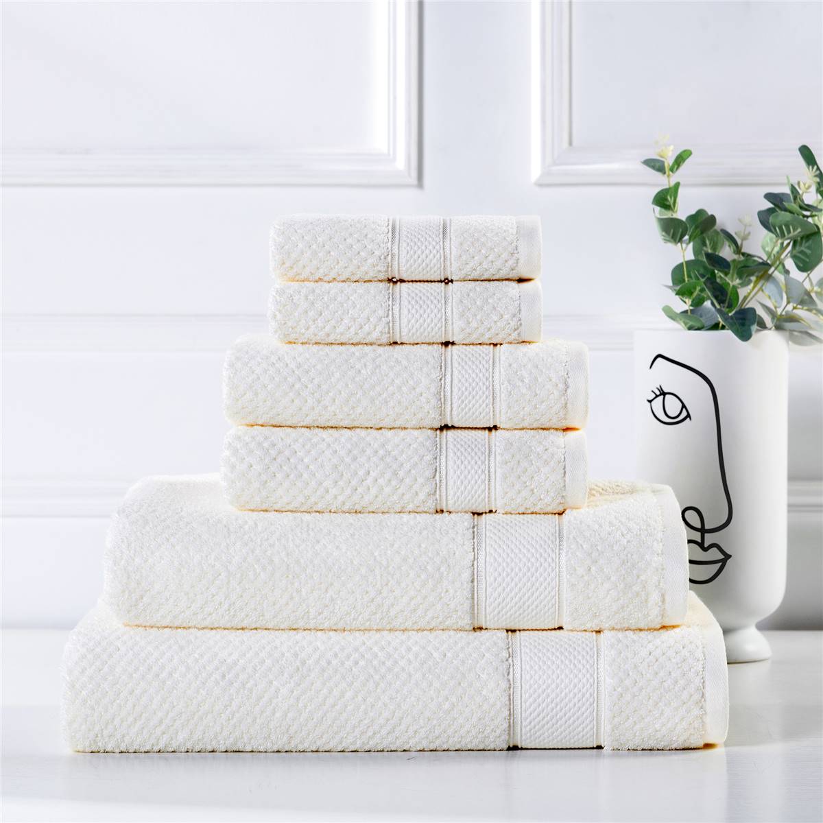 Inspire Premium Bath Towel Cream Each