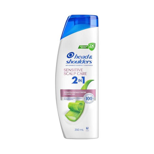 HEAD AND SHOULDERS ANTI-DANDRUFF SHAMPOO + CONDITIONER SENSITIVE SCALP CARE 350ML
