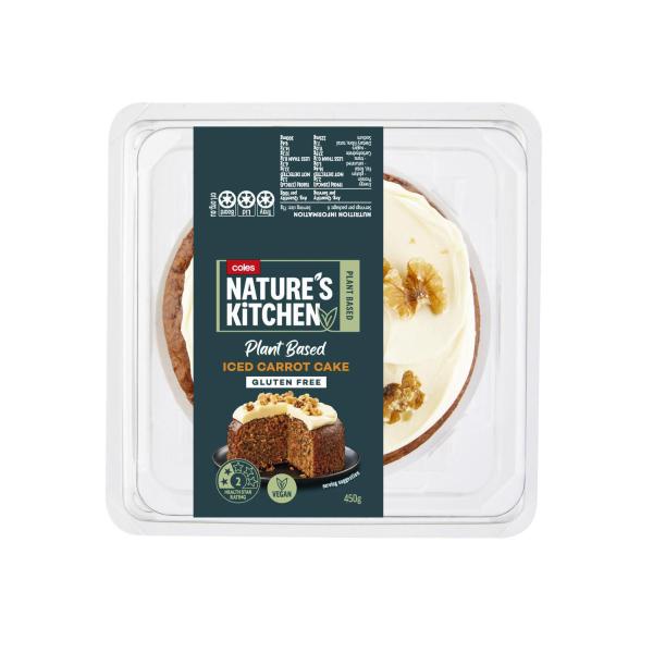 COLES NATURE'S KITCHEN CARROT CAKE 450G