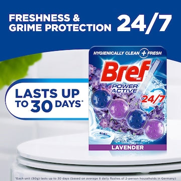Bref Power Active Toilet Cleaner Lavendar 50g