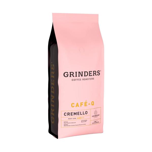 GRINDERS CAFE - Q CREMELLO COFFEE BEANS 1KG
