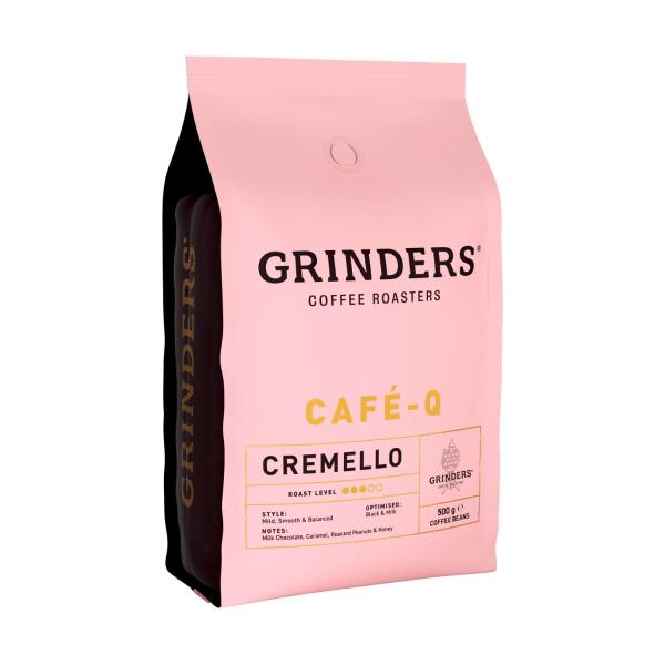 GRINDERS CAFE - Q CREMELLO COFFEE BEANS 500G