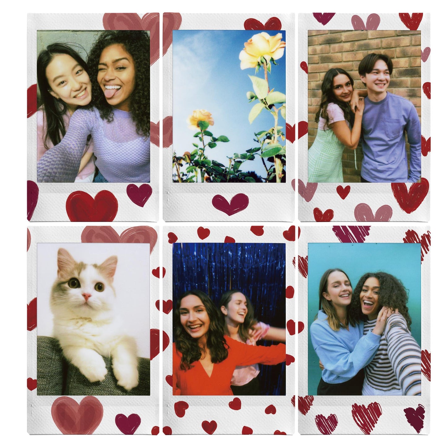 Fujifilm Instax Mini Film Heart for Instax Mini Cameras (10 Pack)