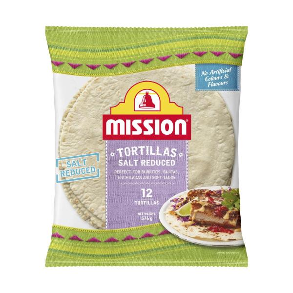 MISSION REDUCED SALT TORTILLAS 567G
