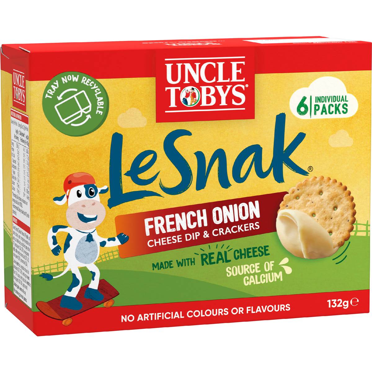 Uncle Tobys Le Snak French Onion 6 Pack