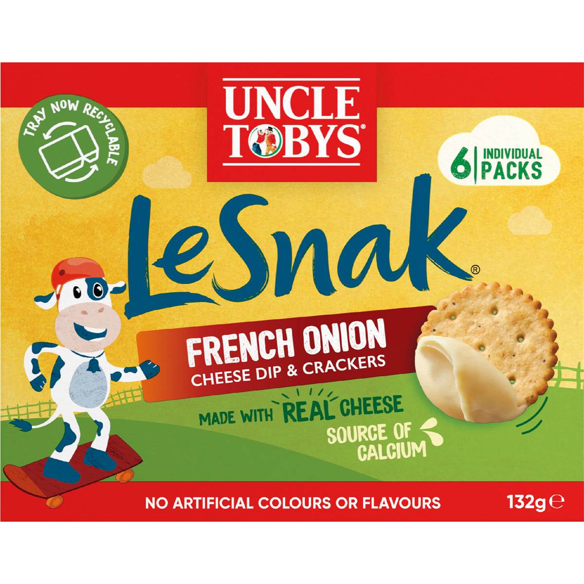 Uncle Tobys Le Snak French Onion 6 Pack