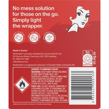 Redheads Classic Wrapped Firelighters 20 pack