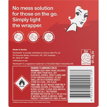 Redheads Classic Wrapped Firelighters 20 pack