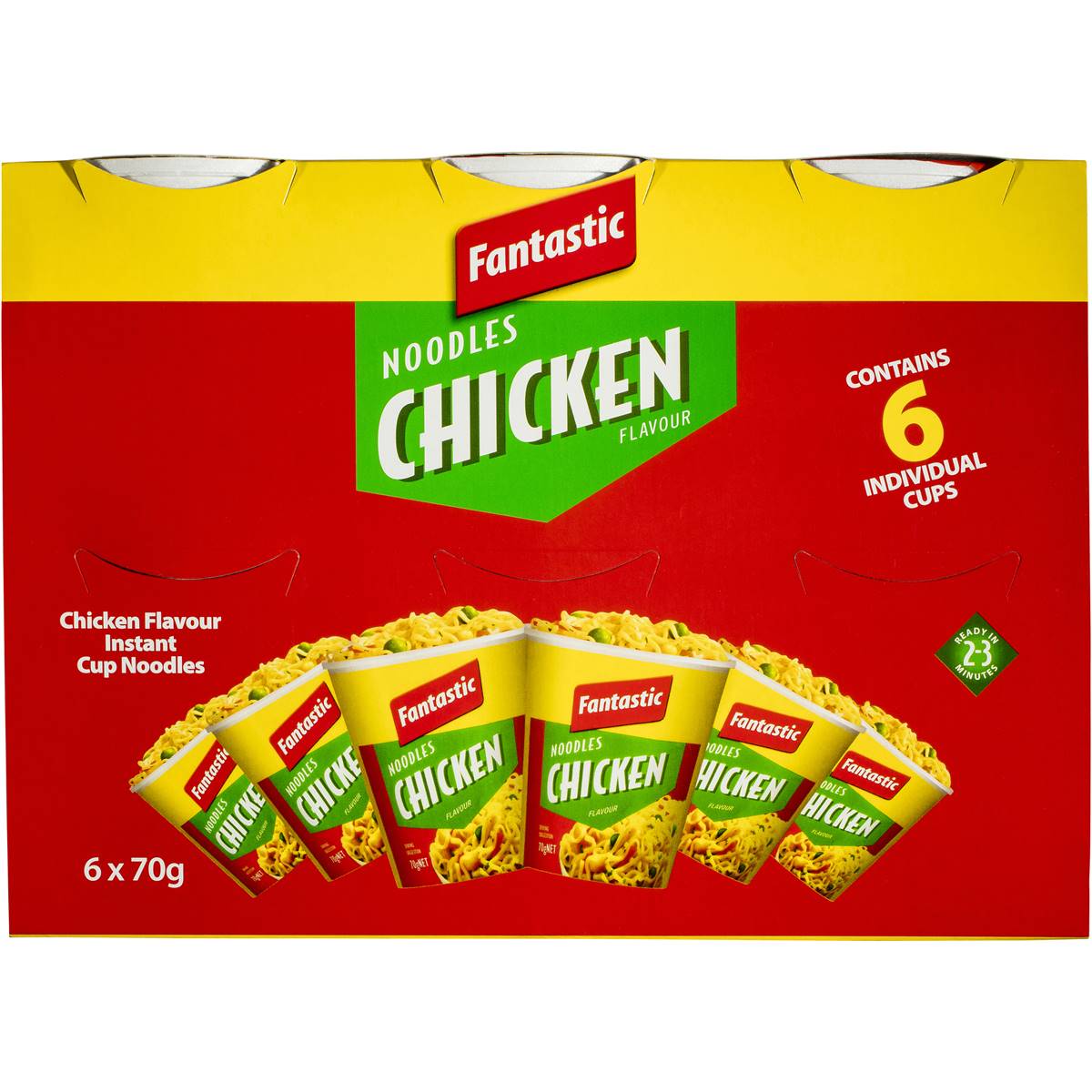 Fantastic Cup Noodles Chicken 6 Pack