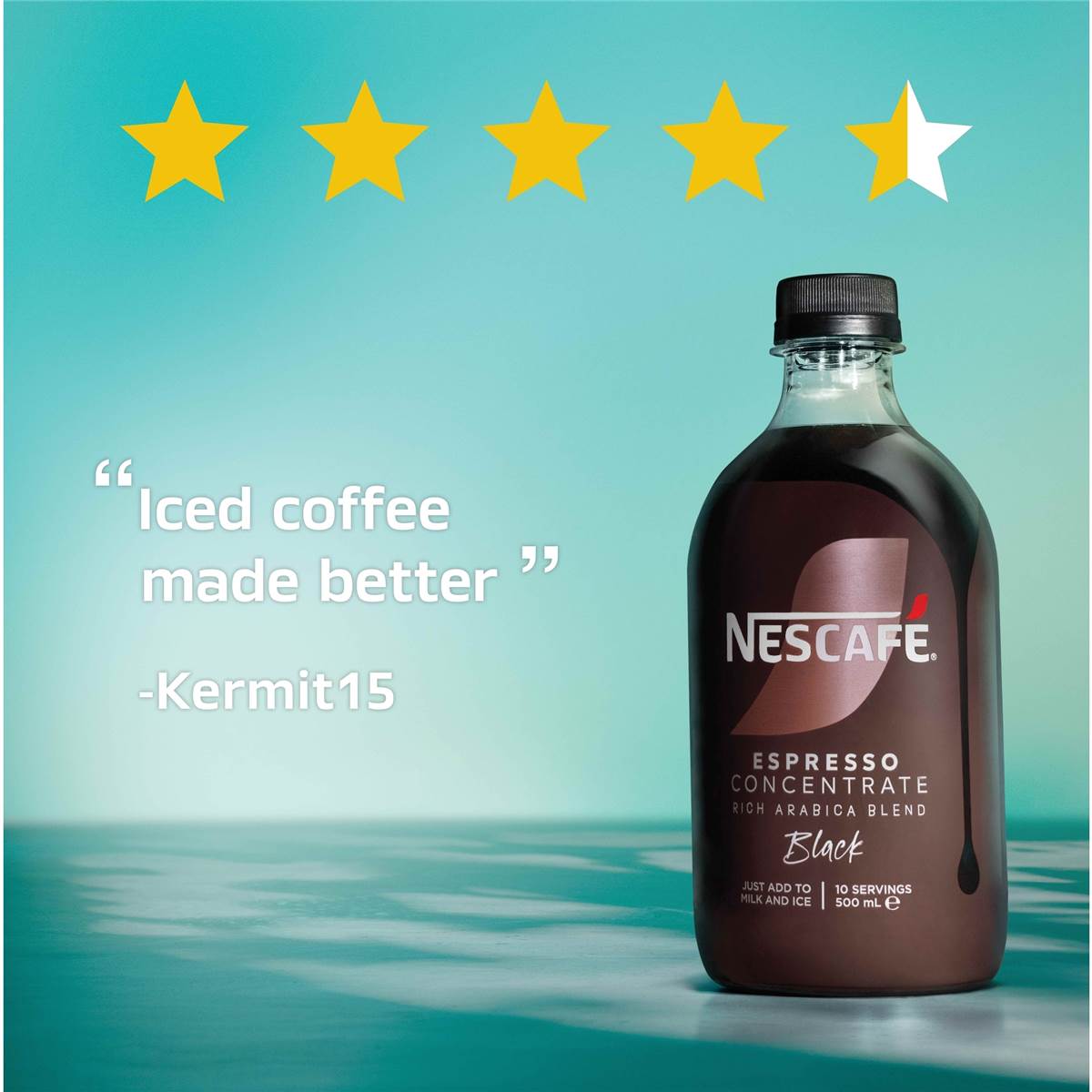 Nescafe Espresso Concentrate Black Liquid Coffee 500mL