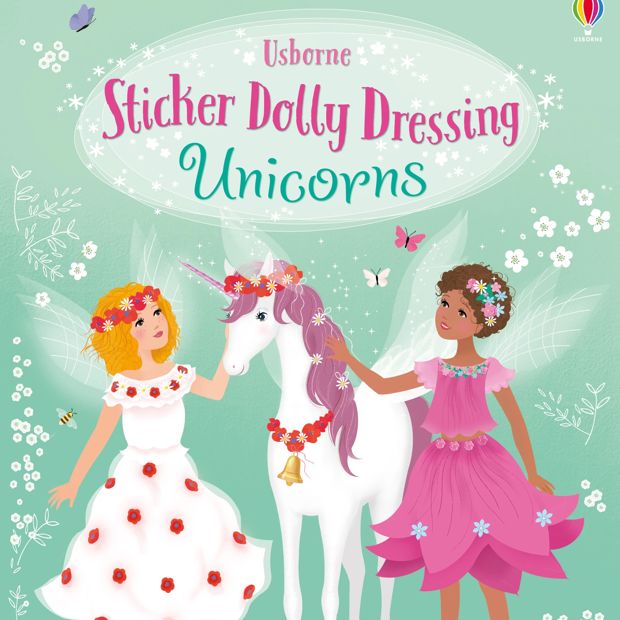 Sticker Dress Dolls Unicorns - Fiona Watt