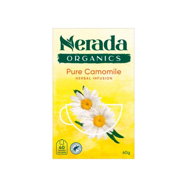 NERADA ORGANIC TEA BAGS:CAMOMILE:.:40 PACK