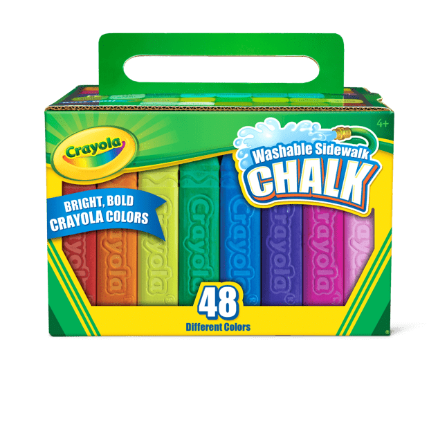 Crayola 48 Pack Washable Sidewalk Chalk