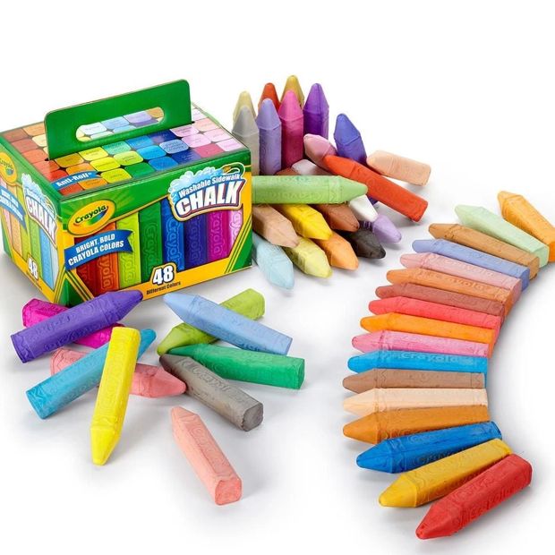 Crayola 48 Pack Washable Sidewalk Chalk