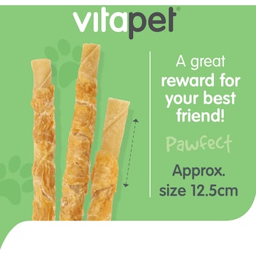 Vita Pet Chewz Chicken Wrapped Rawhide Dog Treats 18 pack