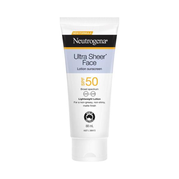 NEUTROGENA ULTRA SHEER FACE SUNSCREEN SPF50 88ML