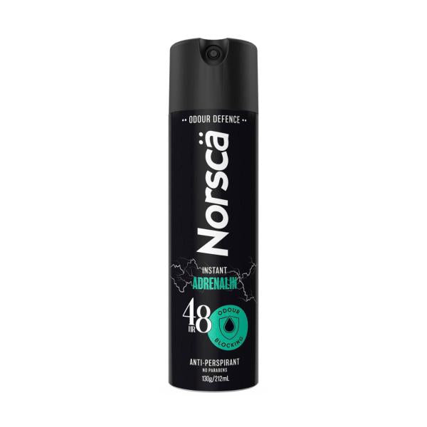 NORSCA INSTANT ADRENALINE 48HR ANTI-PERSPIRANT DEODORANT 212ML