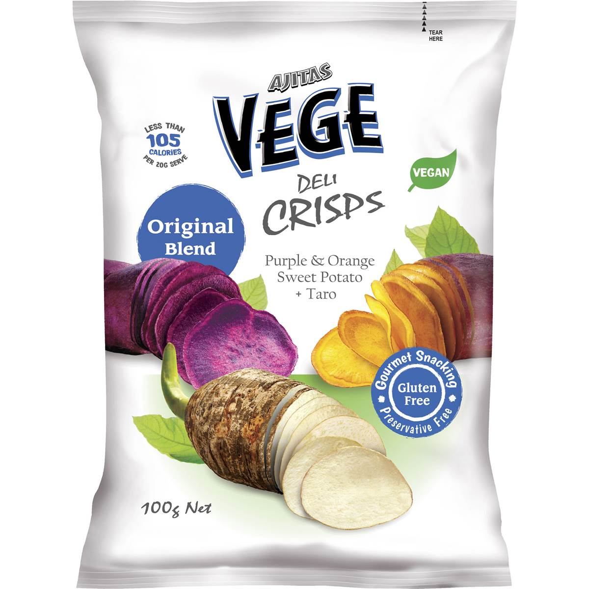 Vege Chips Deli Crisps Original 100g