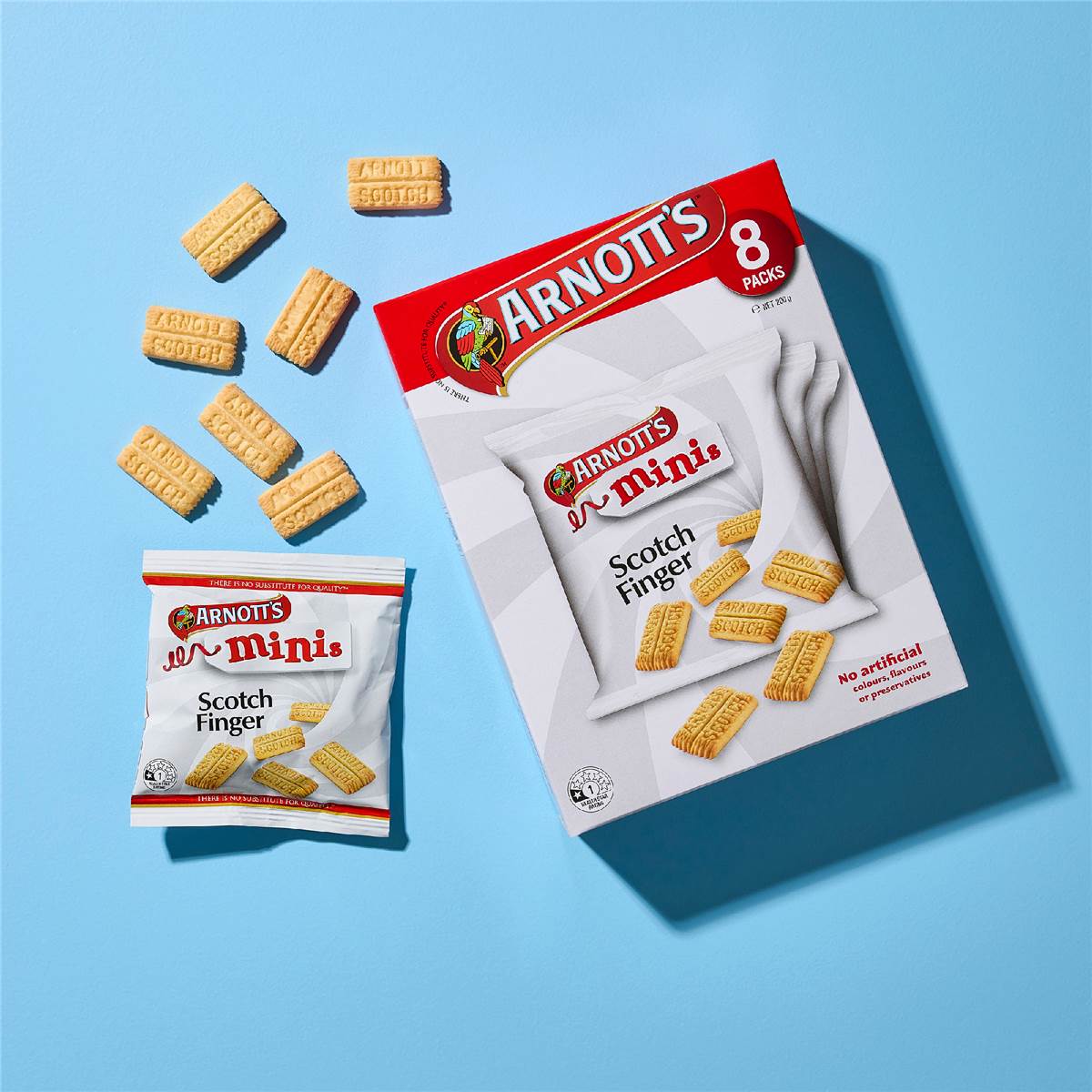 Arnott's Mini Scotch Finger Multipack Biscuits 8 pack