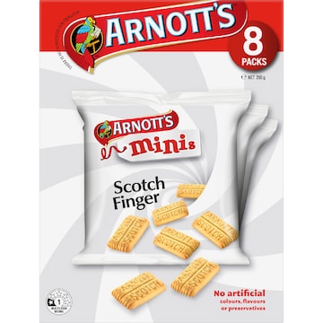 Arnott's Mini Scotch Finger Biscuits 8 pack