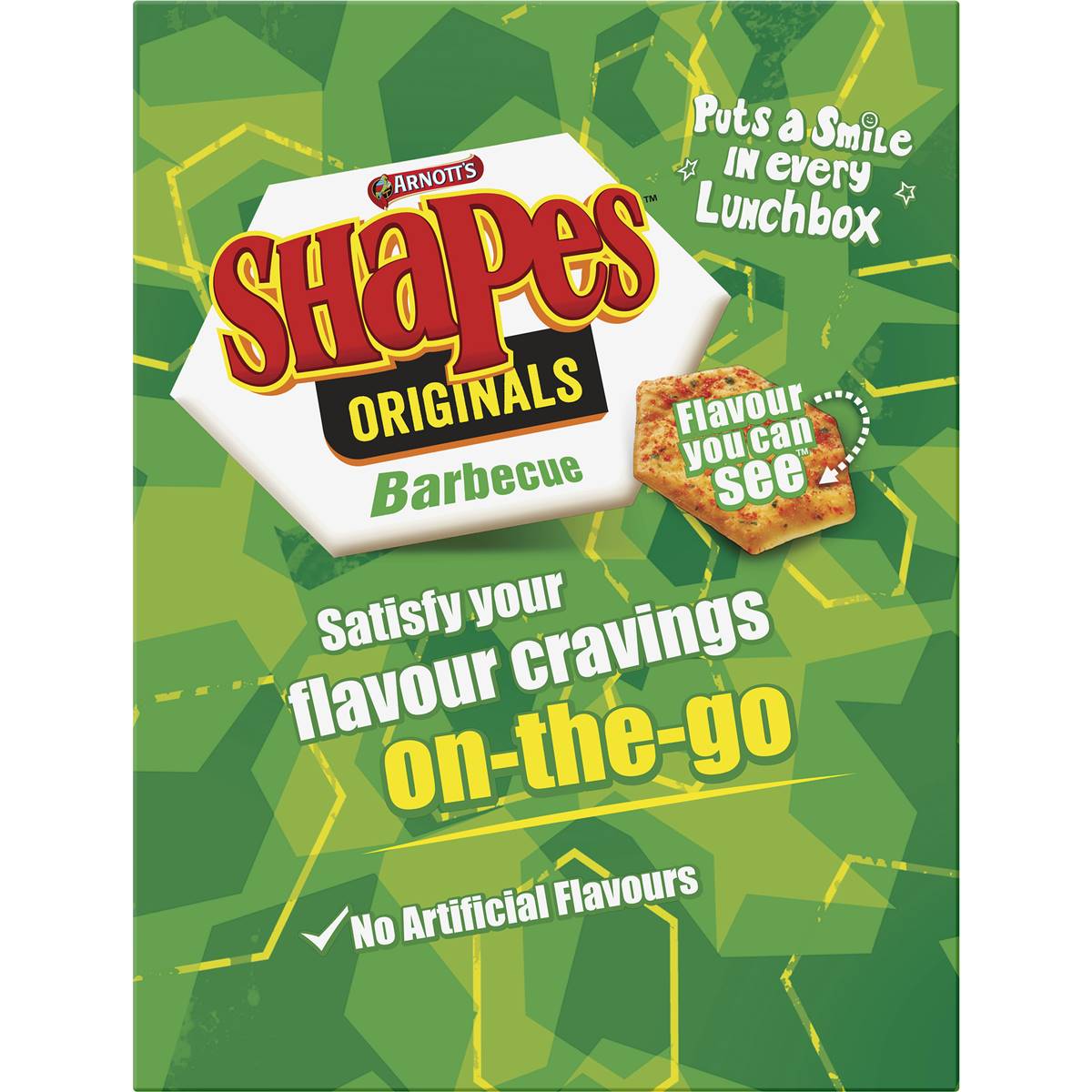 Arnotts Shapes Multipack Cracker Biscuits Barbecue 8 pack