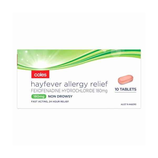 Hayfever Allergy Fexofenadine 180mg Tab