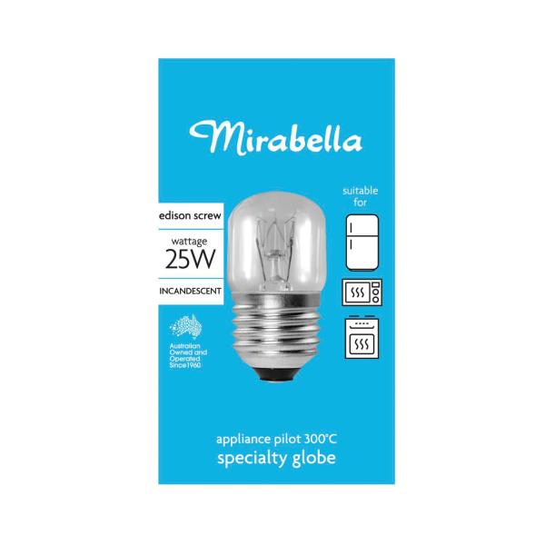 APPLIANCE PILOT T25 ES 25W CLEAR MIRABELLA BLISTER