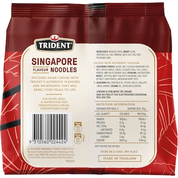 Trident Singapore Instant Noodles 340g 4 pack