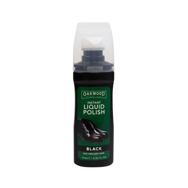 OAKWOOD INSTANT SHOE POLISH BLACK 75ML