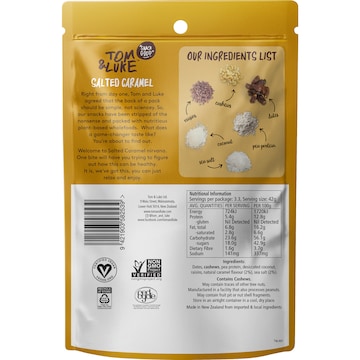 Tom & Luke Snacka Balls Salted Caramel 140g