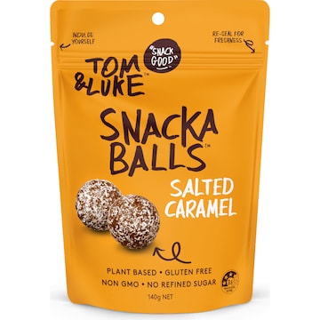 Tom & Luke Snacka Balls Salted Caramel 140g