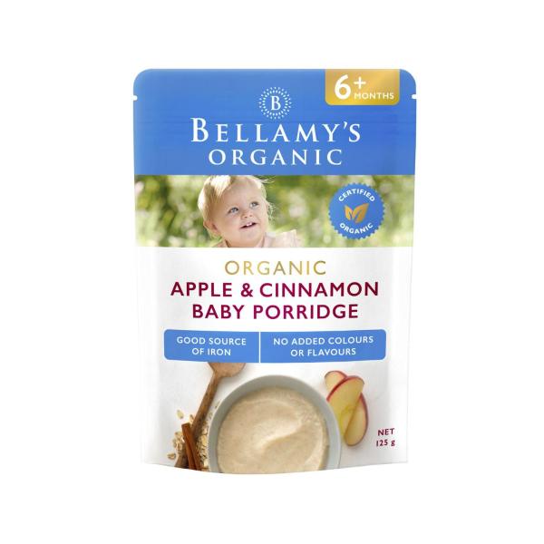 Apple & Cinnamon Baby Porridge Cereal Pouch 6+ Months