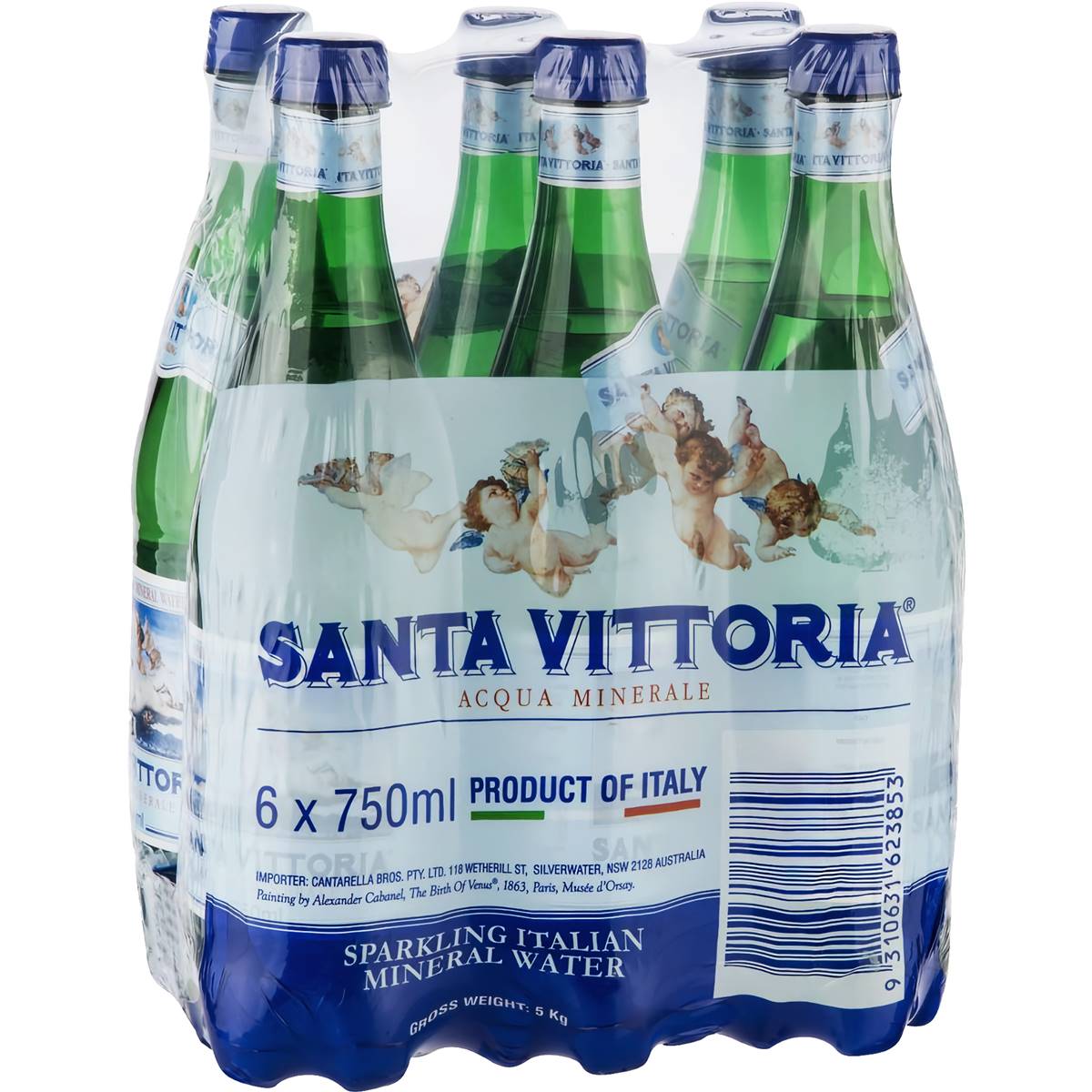 Santa Vittoria Sparkling Mineral Water 6x750ml